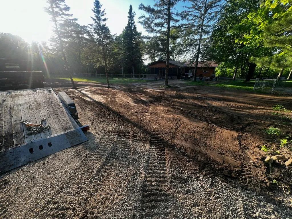 Site grading and gravel access drive
